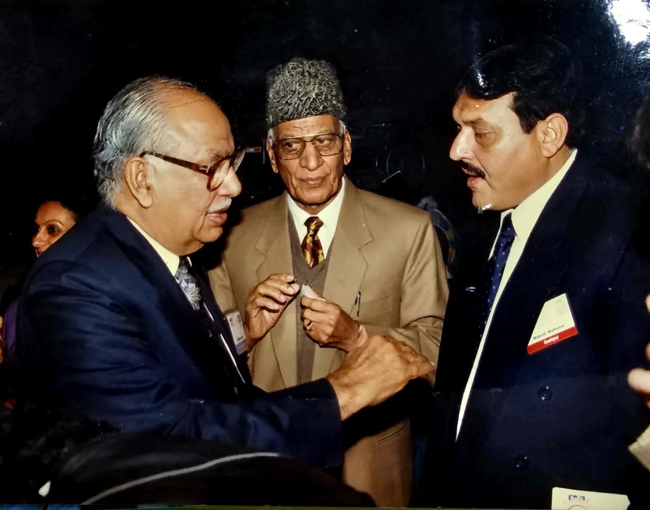 Mukesh Mehrotra at a Nagar Palika meeting
