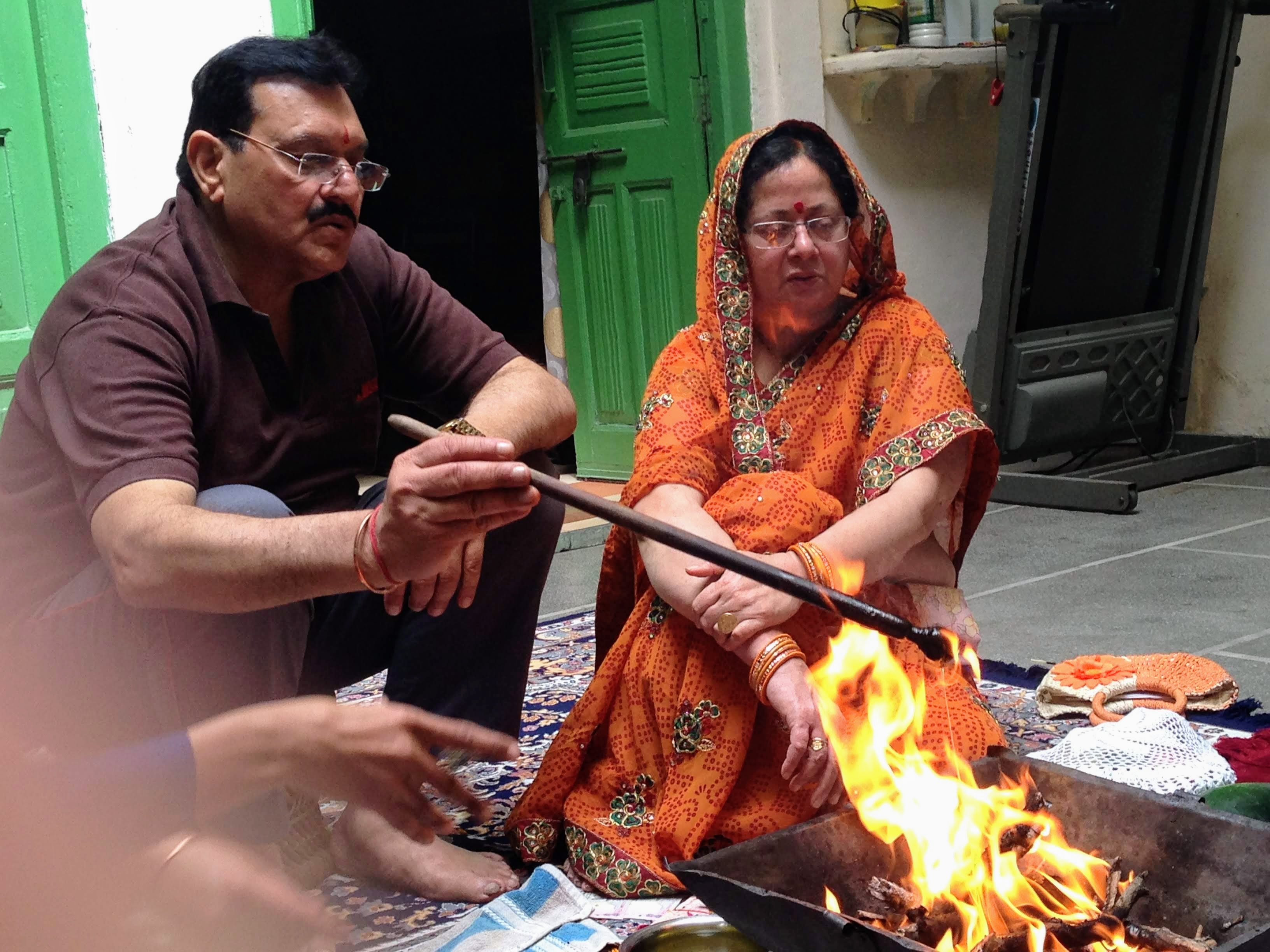Mukesh Mehrotra with wife Beena Mehrotra