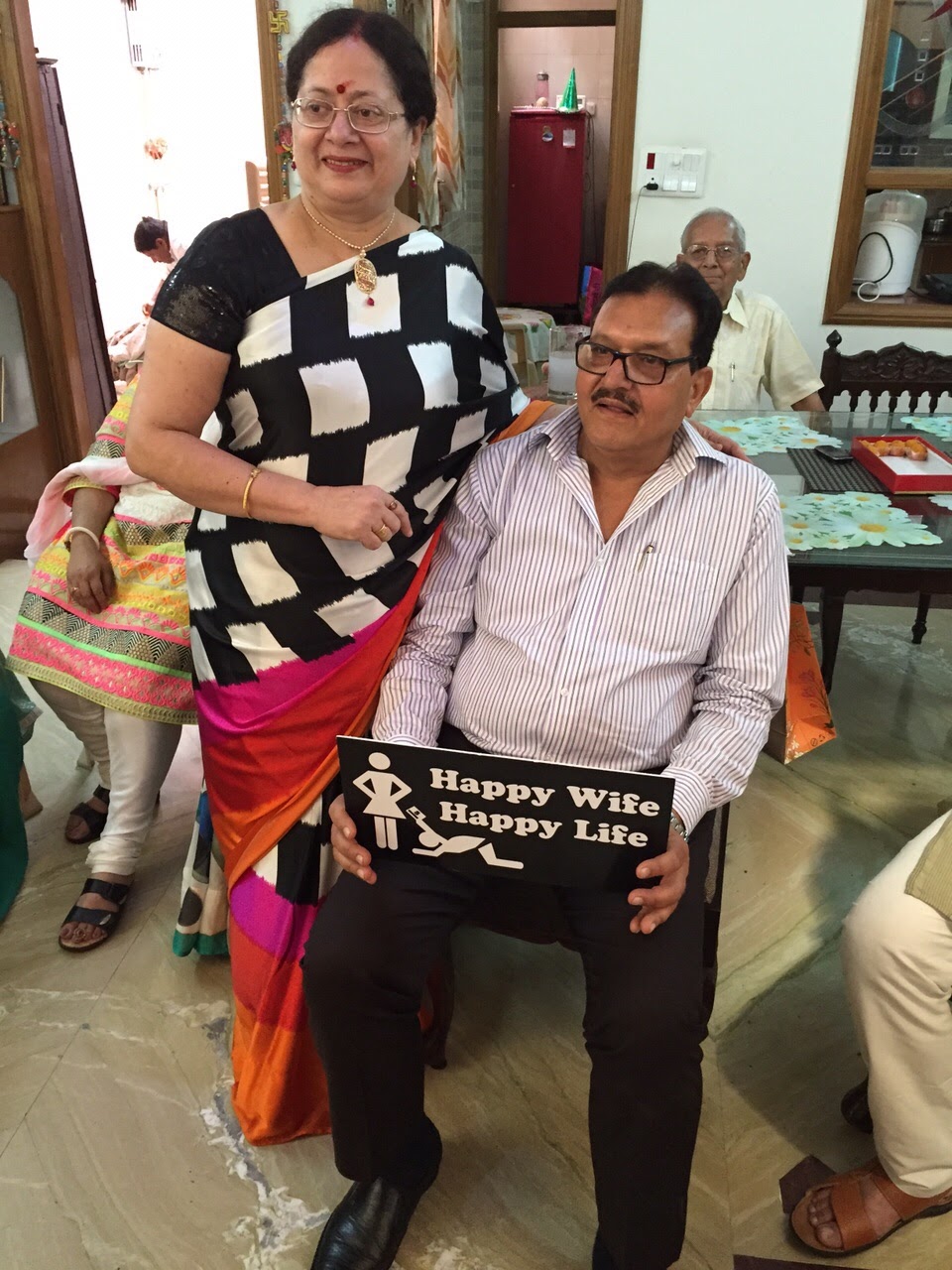 Mukesh and Beena Mehrotra together